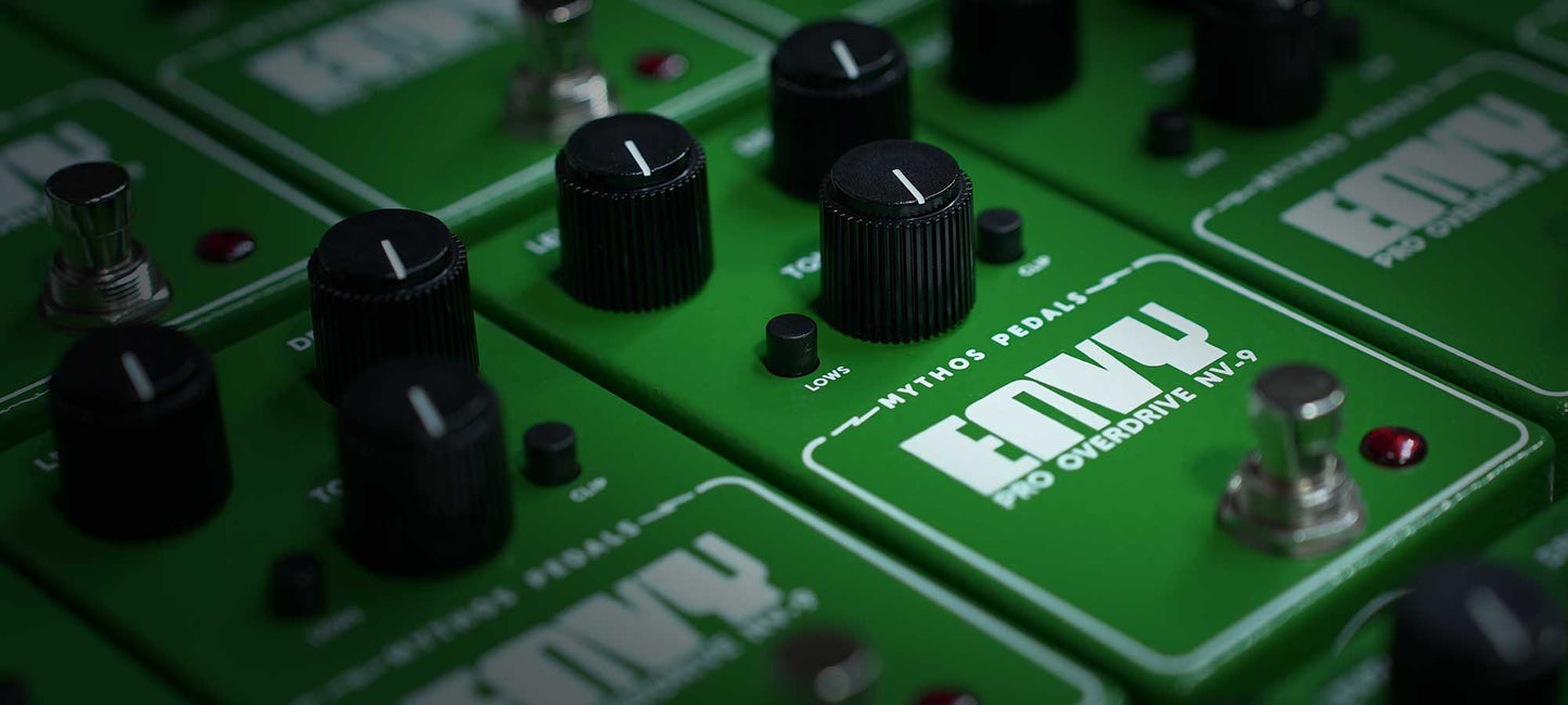 green jealousy pedal Envy Pro Overdrive – Mythos Pedals