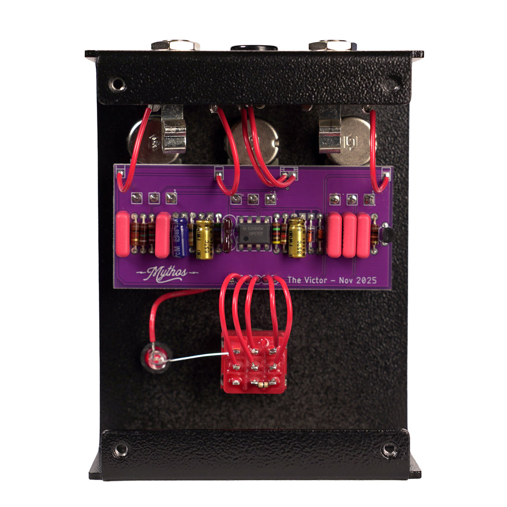 bombast distortion pedal The Victor Distortion – Mythos Pedals